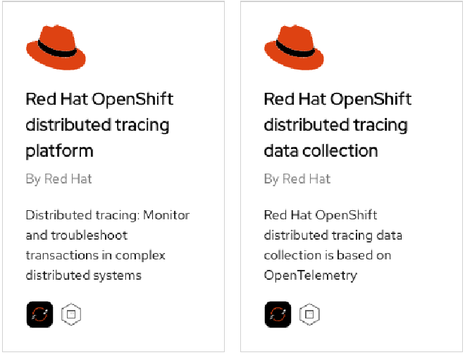 distributed tracing Operator by Red Hat